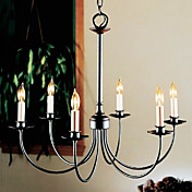 Modern Chandeliers with 6 Lights Candle Designed