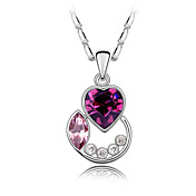 Austrian Crystal With Real Platinum Plated Anti-Allergy Ladies Necklace Autumn Florid (More Colors)