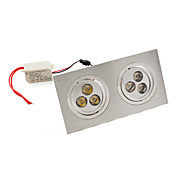 6W 6-LED 540LM Warm White 3000-3500K Ceiling Bulbs (85-265V)