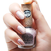 The Frosted Nail Polish 6cps(Peach/Brown/Silver/Light Purple/Red/Black)6*12ML