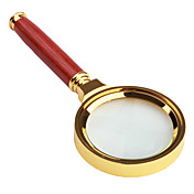 5x 60mm Metal Edge Magnifier with Wooden Handle