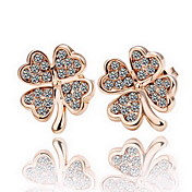 brincos de strass lindo de liga leve (mais cores)
