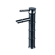 nero in stile contemporaneo pittura finitura lavandino rubinetto del bagno (alto) - design la forma di bambù