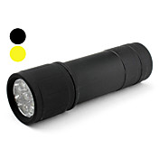 Kunststoffgriff 9-LED-Taschenlampe tragbare (farbig sortiert, 3xAAA)