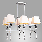 contemporáneo 6 - luz luces colgantes de cristal con tonos cálidos y blanco