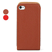 lichi caso modello pu pelle con stand per iPhone 4 e (colori assortiti) 4s