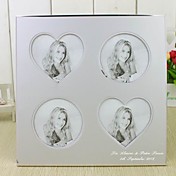 Personalized Modern Silver Aluminum Photo Frame - 4 Photos