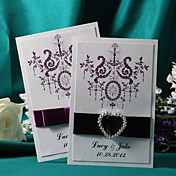 Romantic Flat Wedding Invitation - Set Of 50