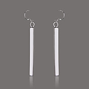 Gorgeous Long Bar Silver Plate Earring