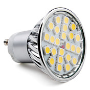 gu10 24x5050 SMD 3.5-220-280lm 4w 2800-3300K luce bianca calda ha condotto la lampadina spot (85-265V)