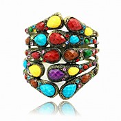Damen Retro-Legierung mit Strass Armbänder & Manschetten Armband (weitere Farben)