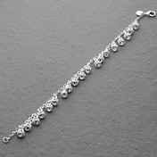 Amazing Silver Plated Crown Charms Unisex Bracelet