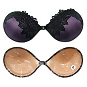 silicone / coton bretelles couverture complète dramatique relevage avant la fermeture de mariage soutien-gorge (plus de couleurs)