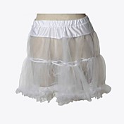 de organza blanca hasta la rodilla clásica falda lolita