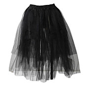 Knee-length Black Organza Gothic Lolita Petticoat