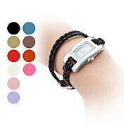Women's Braided Rope Style PU Leather Band Analog Quartz Bracelet Watch (Assorted Colors)