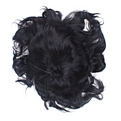 100% Indian remy cheveux courts les hommes Curly perruque avec 10 pouces par 8 pouces haut mono