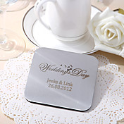 gepersonaliseerde vierkante vorm coasters - set van 6