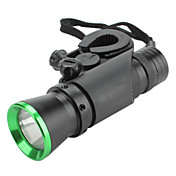 3-Modus Fahrrad-Taschenlampe mit Halterung (3xAAA)