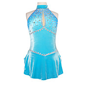 Fashion Harness Sleeveless Sequins Ice Skating Dress