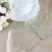 kjærlighet fugl utforming coasters (sett av 2)