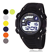 Men's Water Resistant PU Digital Automatic Casual Watches (Assorted Color)