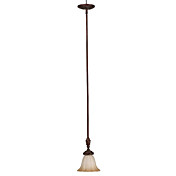 40W moderne metal hanglamp met 1 Licht in glazen kap