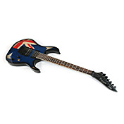 Derulo - professionelle britische Flagge Design Stratocaster E-Gitarre mit Tasche / Gurt / Picks / Kabel / Whammybar