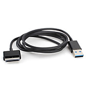 USB Data Sync Ladekabel für Asus EeePad Transformer TF101 (schwarz)