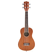 toukaki - (uk23cs-w) sapele concert ukelele met gig bag / riem