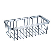 Contemporary Brass Rectangle One Layer Wall-mounted Soap Basket