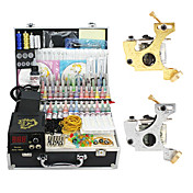 2 Alloy Tattoo Gun Kit for Foring og Skygge