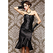 Viscose / Sequin Avec bowknot bretelles à lacets Shapewear Corsets