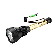 UniqueFire UF-F2 Gold Grip 5-mode Cree XM-L T6 LED lommelygte (2x18650)