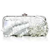 Charming Fold Flower Satin With Crystal Evening Bags/ Clutches More Color Available