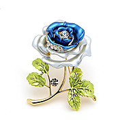 gorgeous Strass Brosche Rose