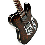 Derulo - professionelle Mahagoni Telecaster E-Gitarre mit Tasche / Gurt / Picks / Kabel / Whammybar