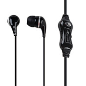 stéréo intra-auriculaires basses puissantes avec microphone (noir)