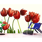 Red Tulip Floral Nature Mural