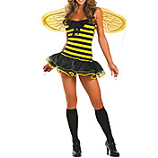 Sexy Women’s Busy Bee Yellow Halloween Costume(3 Pieces)