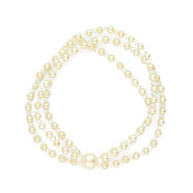 Gorgeous White Pearl With No Clasp Women's Bracelet
