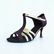 Customized Women's  Leatherette / Satin T-Strap Arch Strap Latin / Ballroom Dance Shoes (More Colors)
