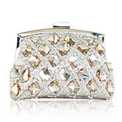 Cetim elegante com bolsas de cristal noite / Clucthes (mais cores)