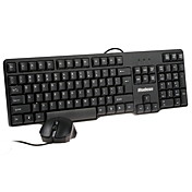 Waterproof Comfort QWERTY PS/2 Keyboard with USB Optical Mouse