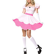 Sexy Pink Princess Peach Toadstool Halloween Costume(4Pieces)