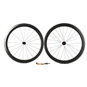 Supernova - 700C Toray T700 Carbon Tubular wielset (50mm, 1420 J-bend sprak)