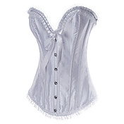 Raso senza spalline Lace-up corsetti shapewear (più colori)