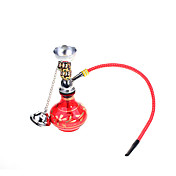 de metal elegante e hookah mini-vidro (vermelho)