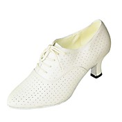 vera pelle scarpe da ballo superiore con pizzo-up scarpe moderne per le donne