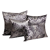 Set of 4 Elegant Floral Polyester Decorative Pillow Cover
